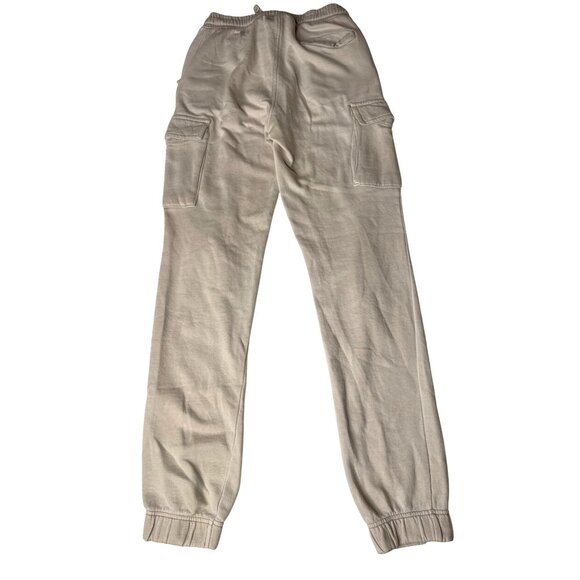 Womens Beige Cargo Joggers With Elastic Waist & Drawstring XS - Picture 7 of 12